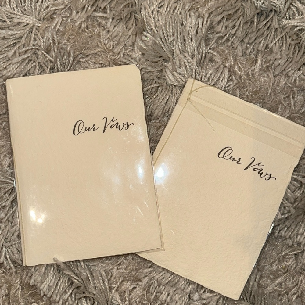 Set of 2 Vow Books